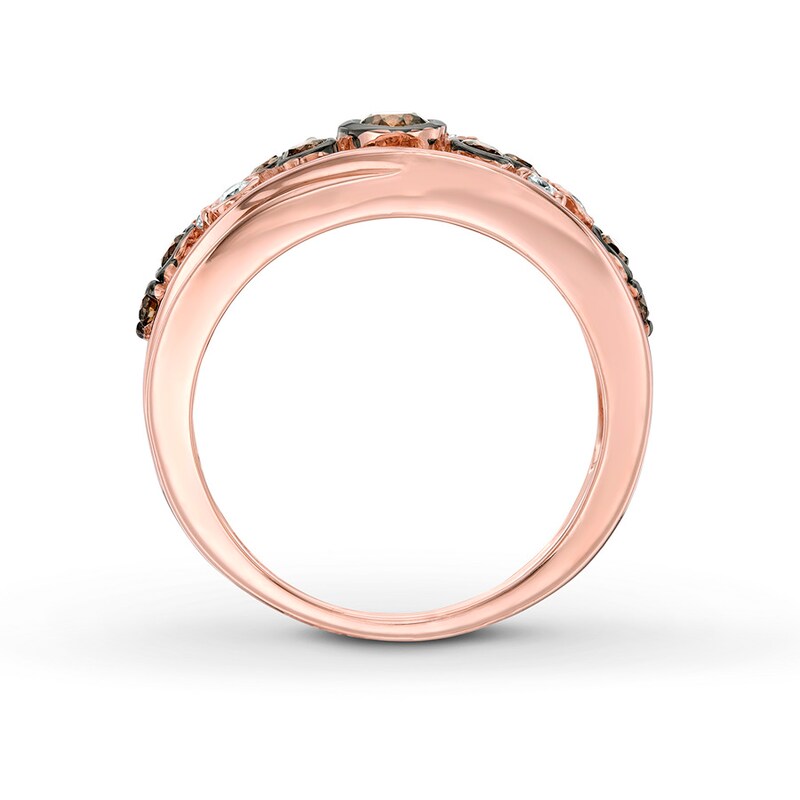 Le Vian Chocolate Diamonds 1/2 ct tw 14K Strawberry Gold Ring