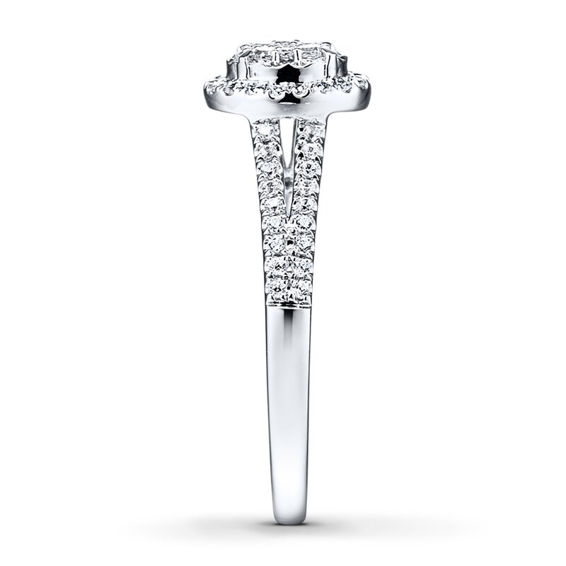 Diamond Ring 1/4 ct tw Round-cut 10K White Gold