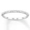Thumbnail Image 0 of Diamond Anniversary Band 1/5 cttw Baguette/Round 10K White Gold