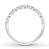Thumbnail Image 1 of Diamond Anniversary Band 1/5 cttw Baguette/Round 10K White Gold