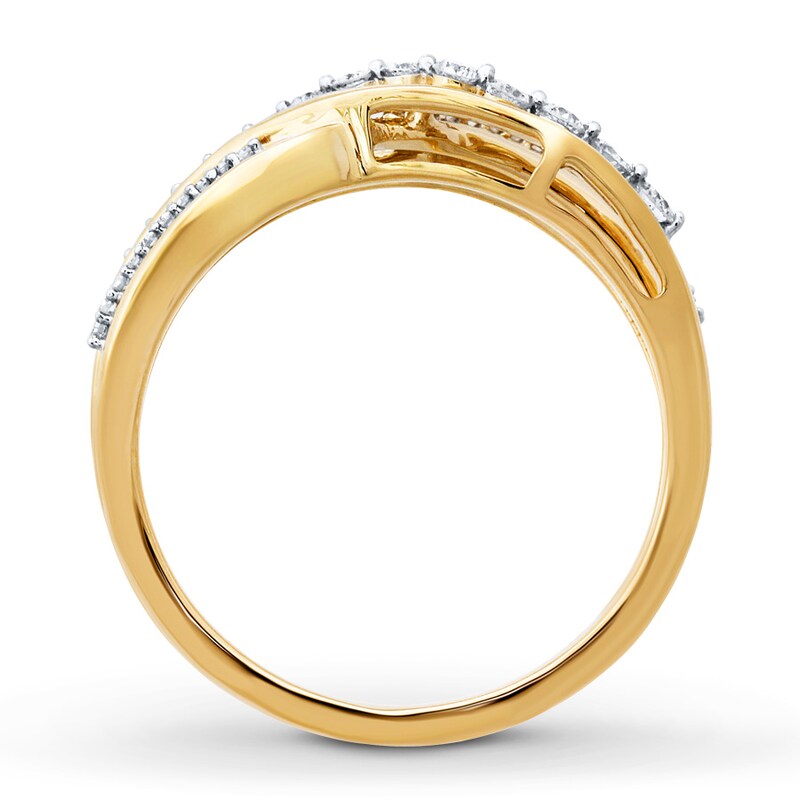 Main Image 2 of Diamond Ring 1/4 ct tw Round-cut 10K Yellow Gold