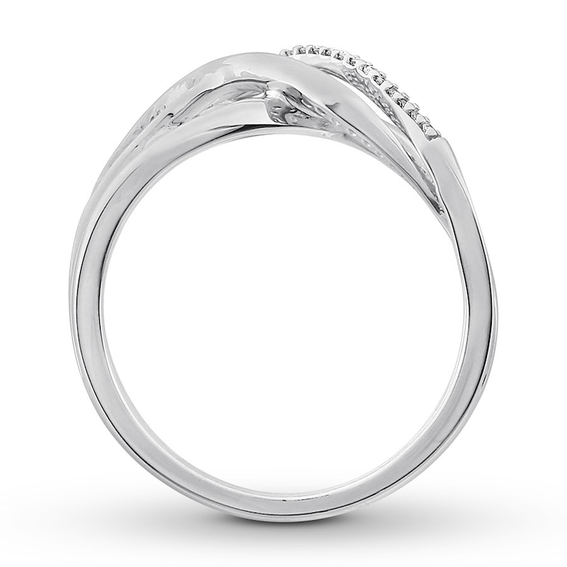 Diamond Ring 1/6 ct tw Round-cut Sterling Silver