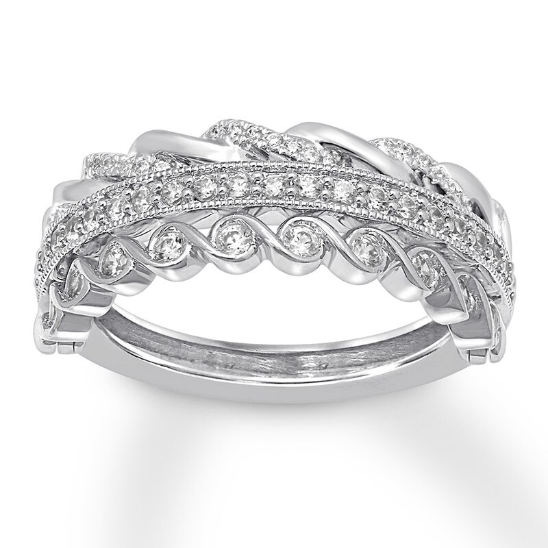 Diamond Convertibilities Ring 1/2 ct tw 10K White Gold