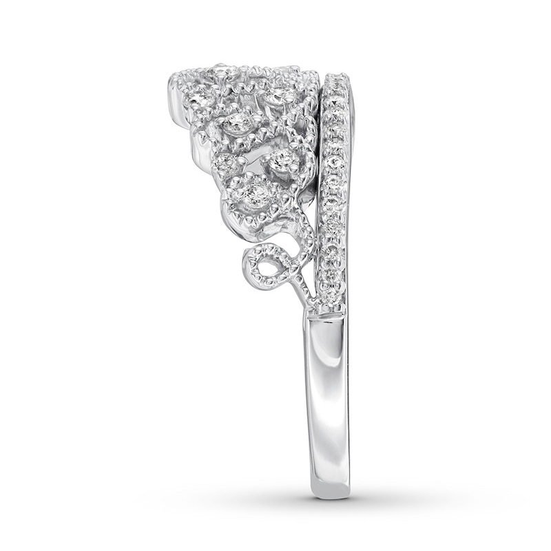 Emmy London Tiara Ring 1/3 ct tw Diamonds Sterling Silver
