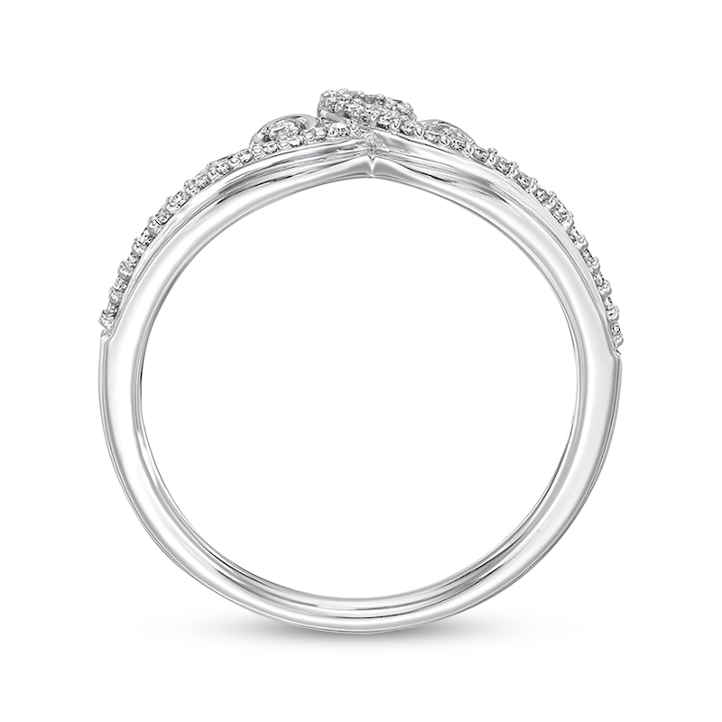 Emmy London Tiara Ring 1/6 ct tw Diamonds Sterling Silver