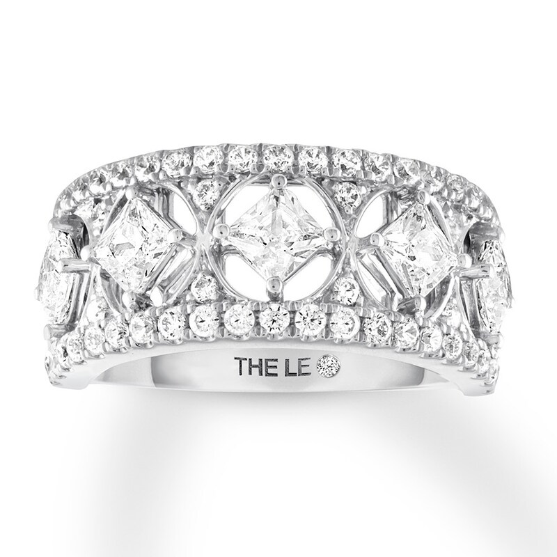 THE LEO Diamond Anniversary Band 2 ct tw Princess/Round 14K Gold