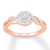 Thumbnail Image 0 of Diamond Promise Ring 1/5 Carat tw Round-cut 10K Rose Gold