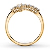 Thumbnail Image 1 of Diamond Cross Ring 10K Yellow Gold