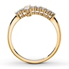 Thumbnail Image 2 of Diamond Cross Ring 10K Yellow Gold