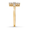 Thumbnail Image 3 of Diamond Cross Ring 10K Yellow Gold
