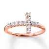 Thumbnail Image 0 of Diamond Cross Ring 10K Rose Gold