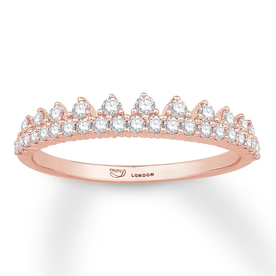 Emmy London Diamond Ring 3/8 ct tw Round-cut 10K Rose Gold