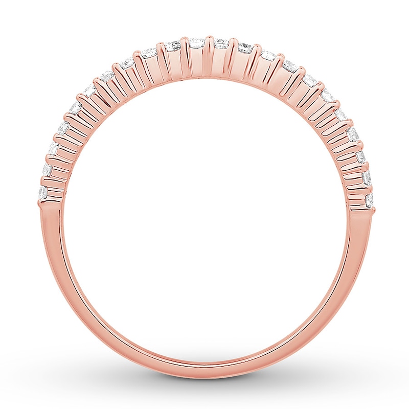 Emmy London Diamond Ring 3/8 ct tw Round-cut 10K Rose Gold