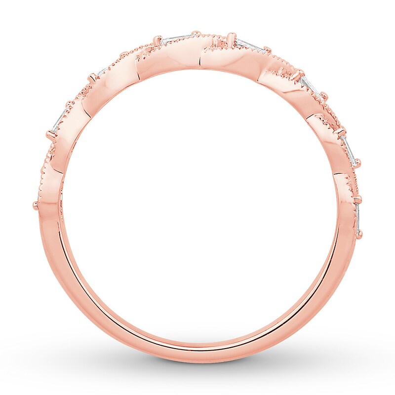 Emmy London Diamond Ring 1/8 ct tw Baguette 10K Rose Gold