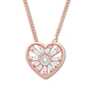 Thumbnail Image 0 of Emmy London Diamond Heart Necklace 1/8 ct tw 10K Rose Gold