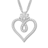 Emmy London Diamond Heart Necklace 1/5 ct tw Sterling Silver
