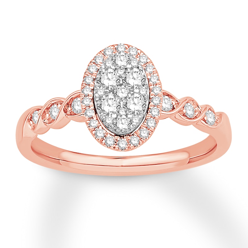 Diamond Fashion Ring 1/2 Carat tw 10K Two-Tone Gold