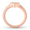 Thumbnail Image 1 of Diamond Heart Signet Ring 10K Rose Gold