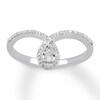 Diamond Fashion Ring 1/6 Carat tw 10K White Gold