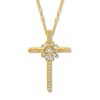 Thumbnail Image 1 of Emmy London Diamond Cross Necklace 1/5 ct tw 10K Yellow Gold