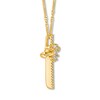 Thumbnail Image 2 of Emmy London Diamond Cross Necklace 1/5 ct tw 10K Yellow Gold