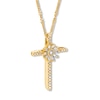 Thumbnail Image 3 of Emmy London Diamond Cross Necklace 1/5 ct tw 10K Yellow Gold