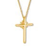 Thumbnail Image 4 of Emmy London Diamond Cross Necklace 1/5 ct tw 10K Yellow Gold