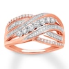 Thumbnail Image 0 of Diamond Ring 1/2 ct tw Round-cut 10K Rose Gold