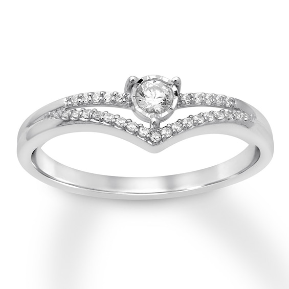 Diamond Fashion Ring 1/3 Carat tw 10K White Gold | Kay