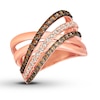 Le Vian Chocolate Diamond Ring 1-1/6 ct tw 14K Strawberry Gold