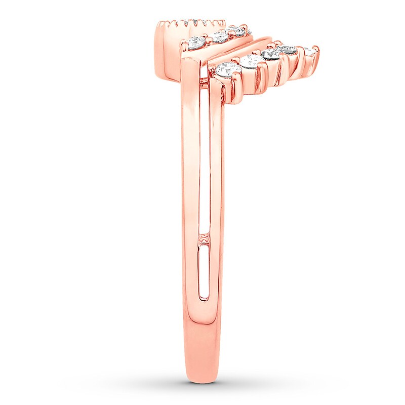 Main Image 3 of Emmy London Diamond Ring 3/8 ct tw Round-cut 10K Rose Gold