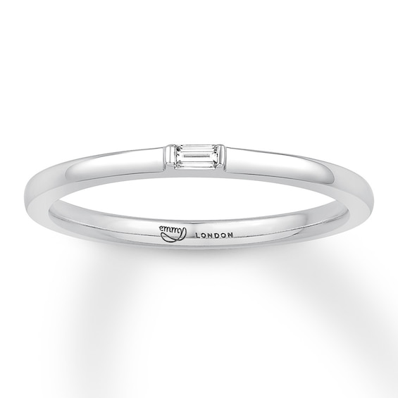 Emmy London Diamond Ring Sterling Silver
