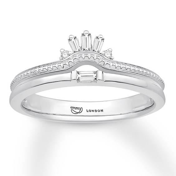 Emmy London Diamond Ring 1/10 ct tw Sterling Silver