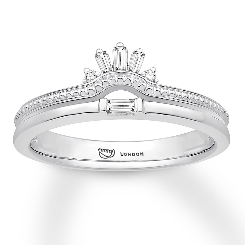 Emmy London Diamond Ring 1/10 ct tw Sterling Silver