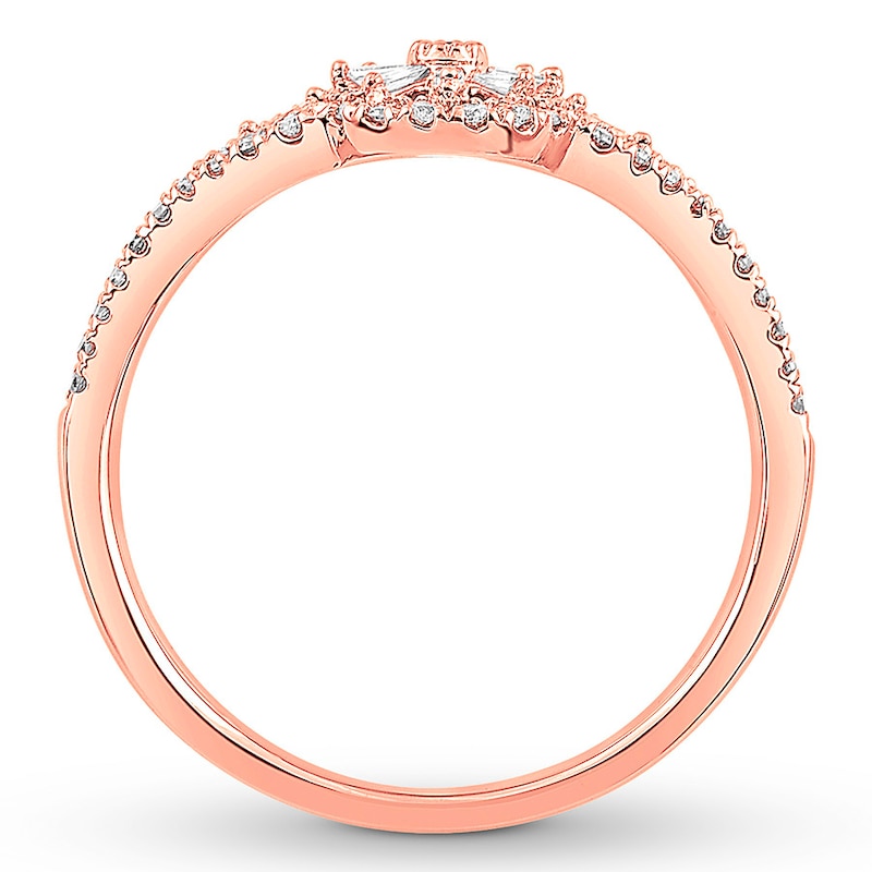 Emmy London Diamond Ring 1/3 ct tw 10K Rose Gold