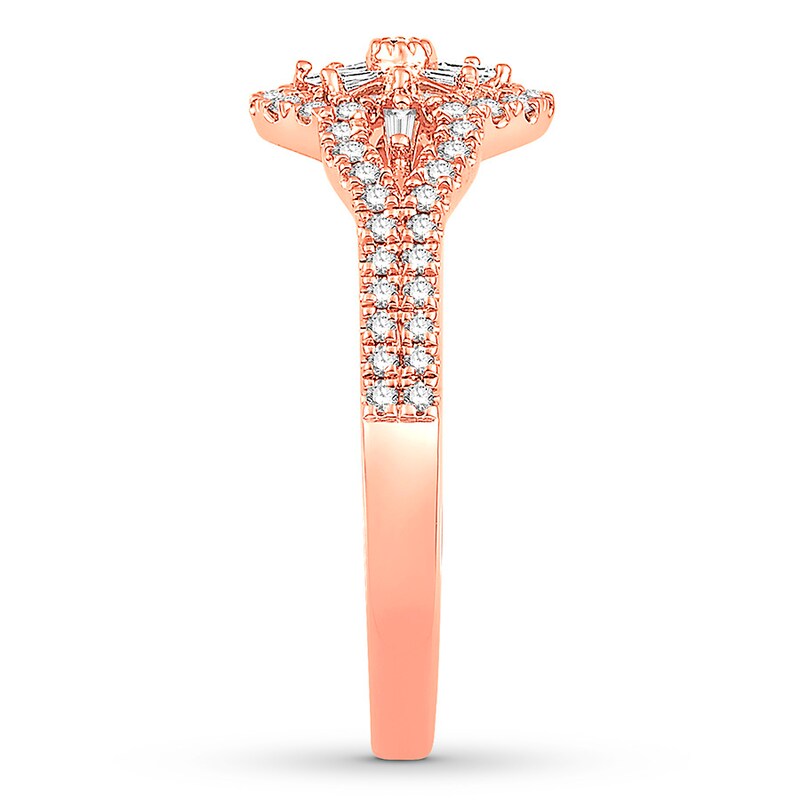 Emmy London Diamond Ring 1/3 ct tw 10K Rose Gold