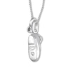 Thumbnail Image 4 of Emmy London Sapphire Baby Shoe Necklace Sterling Silver