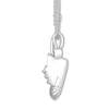 Thumbnail Image 2 of Emmy London Sapphire Baby Shoe Necklace Sterling Silver 20&quot;