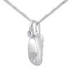 Thumbnail Image 4 of Emmy London Sapphire Baby Shoe Necklace Sterling Silver 20&quot;