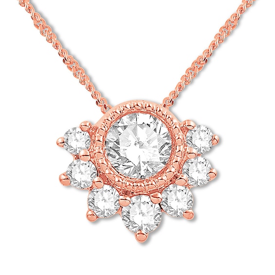 Emmy London Diamond Necklace 1/4 ct tw 10K Rose Gold 20