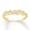 Thumbnail Image 1 of Diamond Leaf/Vine Ring 1/6 ct tw Round-cut 10K Yellow Gold