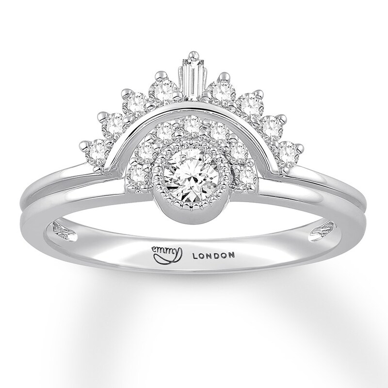 Main Image 1 of Emmy London Diamond Ring 3/8 ct tw Sterling Silver