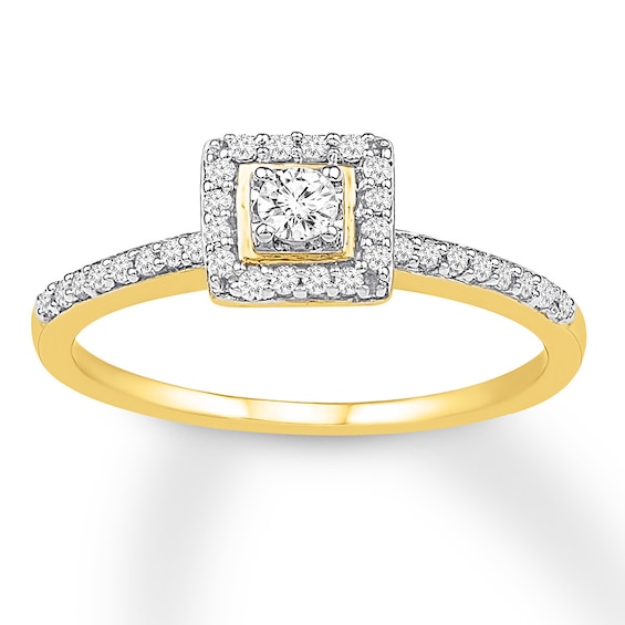 Diamond Ring 1/4 ct tw Round-cut 10K Yellow Gold | Kay