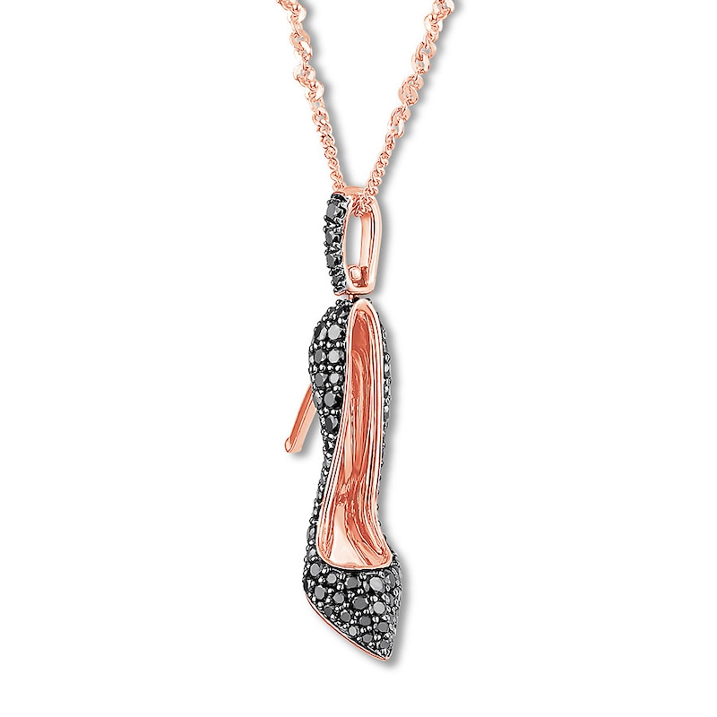 Main Image 3 of Emmy London Diamond Shoe Necklace 3/4 ct tw 14K Rose Gold