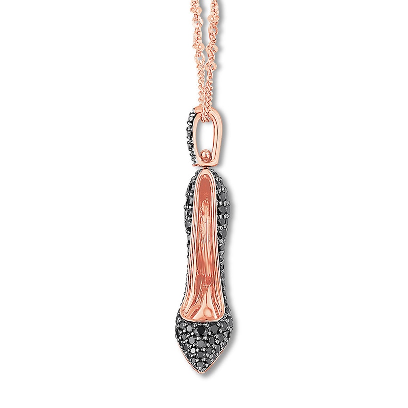Main Image 4 of Emmy London Diamond Shoe Necklace 3/4 ct tw 14K Rose Gold