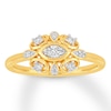 Thumbnail Image 0 of Diamond Fashion Ring 1/4 Carat tw 10K Yellow Gold