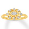 Thumbnail Image 0 of Diamond Fashion Ring 1/4 Carat tw 10K Yellow Gold