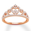 Thumbnail Image 0 of Diamond Tiara Ring 1/4 ct tw Round-cut 10K Rose Gold