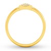 Thumbnail Image 1 of Diamond North South Ring 1/4 ct tw Round-cut 10K Yellow Gold