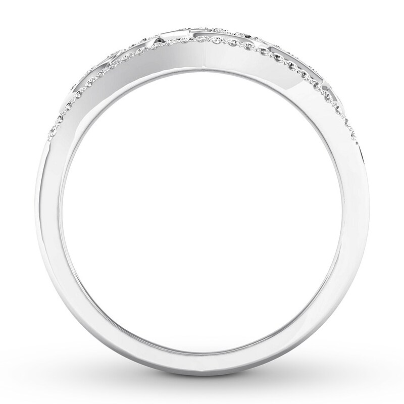 Diamond Ring 3/8 ct tw Round-cut 10K White Gold